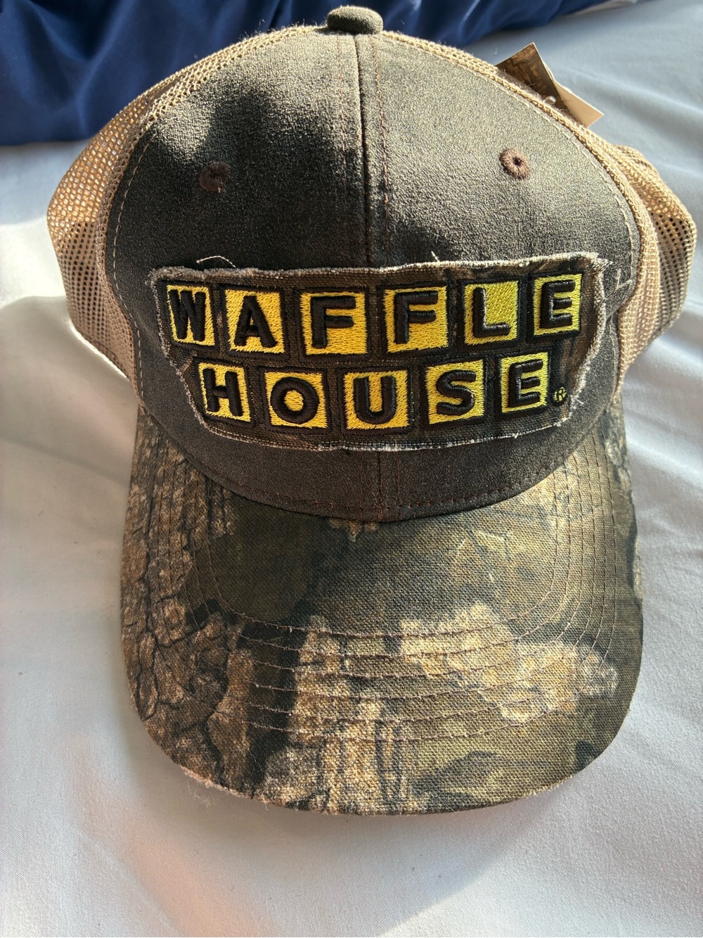 RealTree Timber Camo Waffle House Outdoor Cap Hat Adjustable Mesh Back NWT